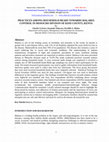 Research paper thumbnail of PRACTICES AMONG HOUSEHOLD HEADS TOWARDS MALARIA CONTROL IN MOSOCHO DIVISON OF KISII COUNTY, KENYA