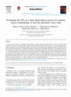 Research paper thumbnail of Evaluating the TiO 2 as a solar photocatalyst process by response surface methodology to treat the petroleum waste water