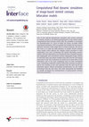 Research paper thumbnail of Computational fluid dynamic simulations of image-based stented coronary bifurcation models