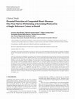 Research paper thumbnail of Prenatal Detection of Congenital Heart Diseases: One-Year Survey Performing a Screening Protocol in a Single Reference Center in Brazil