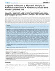 Research paper thumbnail of L-arginine and Vitamin D Adjunctive Therapies in Pulmonary Tuberculosis: A Randomised, Double-Blind, Placebo-Controlled Trial