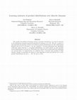 Research paper thumbnail of Learning Mixtures of Product Distributions over Discrete Domains