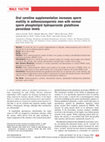 Research paper thumbnail of Oral carnitine supplementation increases sperm motility in asthenozoospermic men with normal sperm phospholipid hydroperoxide glutathione peroxidase levels