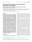 Research paper thumbnail of Genome-wide profiling of forum domains in Drosophila melanogaster