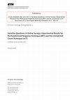 Research paper thumbnail of Sensitive Questions in Online Surveys: An Experimental Evaluation of the Randomized Response Technique and the Crosswise Model