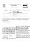 Research paper thumbnail of A tight-binding study of LUMO states in ellipsoidal silicon nanocrystals