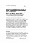 Research paper thumbnail of Temporal association of interferon-αand p27 core antigen levels in sera of simian immunodeficiency virus infected monkeys