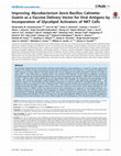 Research paper thumbnail of Improving Mycobacterium bovis bacillus Calmette-Guèrin as a vaccine delivery vector for viral antigens by incorporation of glycolipid activators of NKT cells