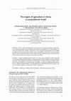 Research paper thumbnail of The origins of agriculture in Iberia: a computational model