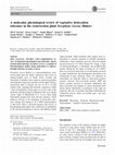 Research paper thumbnail of A molecular physiological review of vegetative desiccation tolerance in the resurrection plant Xerophyta viscosa (Baker