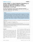 Research paper thumbnail of Soluble HMGB1 Is a Novel Adipokine Stimulating IL-6 Secretion through RAGE Receptor in SW872 Preadipocyte Cell Line: Contribution to Chronic Inflammation in Fat Tissue