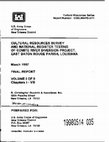 Research paper thumbnail of Cultural Resources Survey and National Register Testing of Comite River Diversion Project, East Baton Rouge Parish, Louisiana. Volume I, Chapters I-VIII