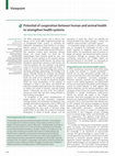 Research paper thumbnail of Potential of cooperation between human and animal health to strengthen health systems