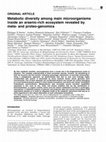 Research paper thumbnail of Metabolic diversity among main microorganisms inside an arsenic-rich ecosystem revealed by meta- and proteo-genomics