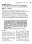 Research paper thumbnail of In situ proteo-metabolomics reveals metabolite secretion by the acid mine drainage bio-indicator, Euglena mutabilis