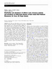 Research paper thumbnail of Distribution and abundance of elkhorn coral, Acropora palmata, and prevalence of white-band disease at Buck Island Reef National Monument, St. Croix, US Virgin Islands