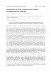 Research paper thumbnail of Realizations of Real 4Dimensional Solvable Decomposable Lie Algebras