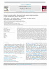 Research paper thumbnail of Diurnal cortisol rhythm: Associated with anxiety and depression, or just an indication of lack of energy?