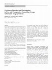 Research paper thumbnail of Psychiatric Disorders and Participation in Pre- and Postoperative Counselling Groups in Bariatric Surgery Patients