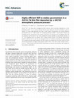 Research paper thumbnail of Highly efficient NIR to visible upconversion in a ZnO:Er,Yb thin film deposited by a AACVD atmospheric pressure process