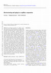 Research paper thumbnail of Restructuring and aging in a capillary suspension