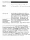 Research paper thumbnail of A natural history of hyperactivity and conduct problems: self-reported outcome