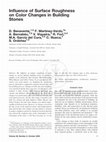 Research paper thumbnail of Influence of surface roughness on color changes in building stones