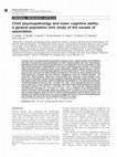 Research paper thumbnail of Child psychopathology and lower cognitive ability: a general population twin study of the causes of association