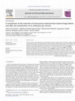 Research paper thumbnail of A comparison of the outcome of aneurysmal subarachnoid haemorrhage before and after the introduction of an endovascular service