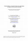 Research paper thumbnail of Technical Efficiency of Organic Farming in the Alpine Region–the Impact of Farm Structures and Policies