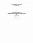 Research paper thumbnail of “Environmentalism as Social Critique: The case of ASG”. Proceedings of the International Conference on Nature, Science and Social Movements. Department of Sociology, Univeristy of the Aegean, 25 -28 June 2004.