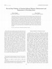 Research paper thumbnail of Reconciling findings of emotion-induced memory enhancement and impairment of preceding items