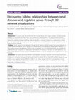 Research paper thumbnail of Discovering hidden relationships between renal diseases and regulated genes through 3D network visualizations