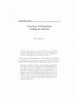 Research paper thumbnail of (2003) Genealogy/Ethnography: Finding the Rhythm