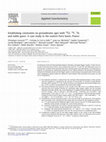 Research paper thumbnail of Establishing constraints on groundwater ages with 36Cl, 14C, 3H, and noble gases: A case study in the eastern Paris basin, France