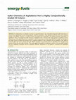 Research paper thumbnail of Sulfur Chemistry of Asphaltenes from a Highly Compositionally Graded Oil Column