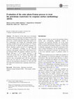 Research paper thumbnail of Evaluation of the solar photo-Fenton process to treat the petroleum wastewater by response surface methodology (RSM