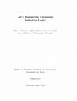 Research paper thumbnail of Let's Reappraise Carnapian Inductive Logic!