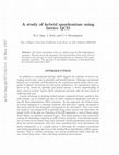 Research paper thumbnail of A study of hybrid quarkonium using lattice QCD