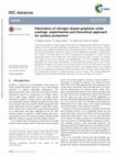 Research paper thumbnail of Fabrication of nitrogen doped graphene oxide coatings: experimental and theoretical approach for surface protection