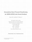 Research paper thumbnail of Interpolation based transmit beamforming for MIMO-OFDM with limited feedback