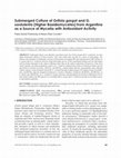 Research paper thumbnail of Submerged Culture of Grifola gargal and G. sordulenta (Higher Basidiomycetes) from Argentina as a Source of Mycelia with Antioxidant Activity