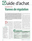 Research paper thumbnail of Vannes de régulation