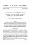 Research paper thumbnail of A new specimen of the ornithischian dinosaur Haya griva, cross-Gobi geologic correlation, and the age of the Zos Canyon beds