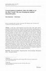 Research paper thumbnail of Can perceptions of similarity reduce the ability to see the other’s needs? The case of immigrant students’ integration policy