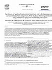 Research paper thumbnail of Synthesis of well defined amino telechelic cis-1,4-oligoisoprenes from carbonyl telechelic oligomers; first studies of their potentialities as polyurethane or polyurea materials precursors