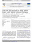 Research paper thumbnail of Benchmarking sustainability in cities: The role of indicators and future scenarios