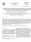 Research paper thumbnail of Dislocated versus local business service expertise and knowledge: the acquisition of external management consultancy expertise by small and medium-sized enterprises in Norway