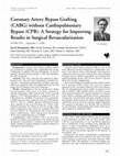 Research paper thumbnail of Coronary artery bypass grafting (CABG) without cardiopulmonary bypass (CPB): a strategy for improving results in surgical revascularization