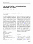 Research paper thumbnail of Cycles and shifts: 1,300 years of multi-decadal temperature variability in the Gulf of Alaska